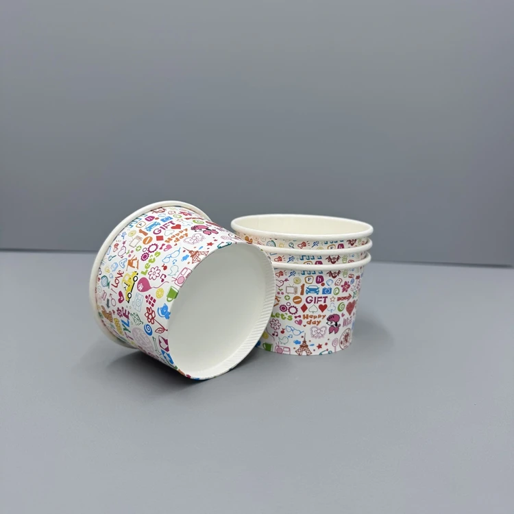 Gobelets jetables en papier -de -glace-crème-de 12 oz pour une usine de crème glacée
