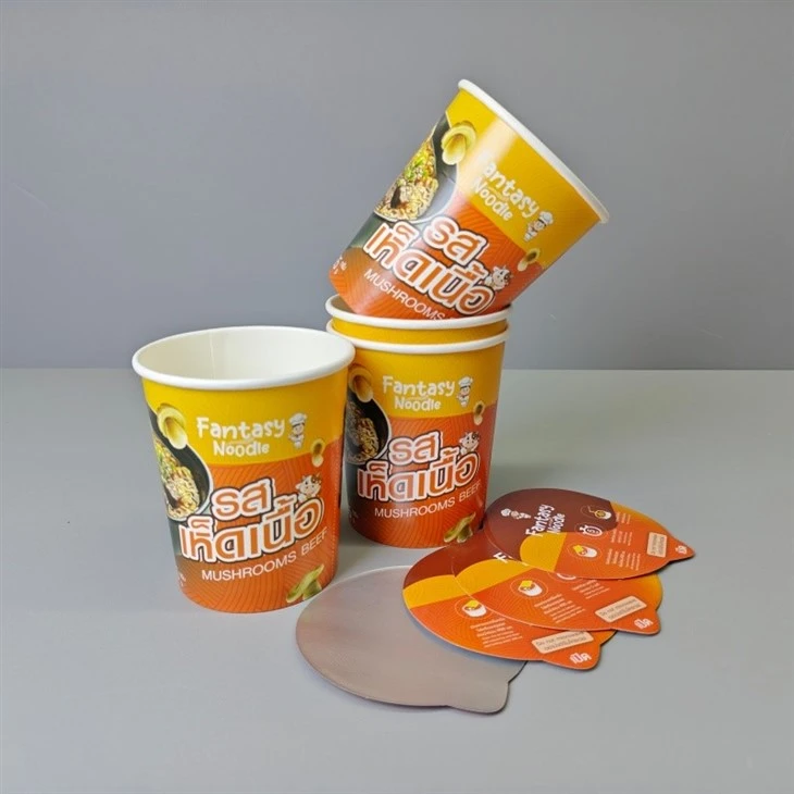 20oz Full 580ml Instant Ramen Noodles Cup With Aluminum Foil Seal factory