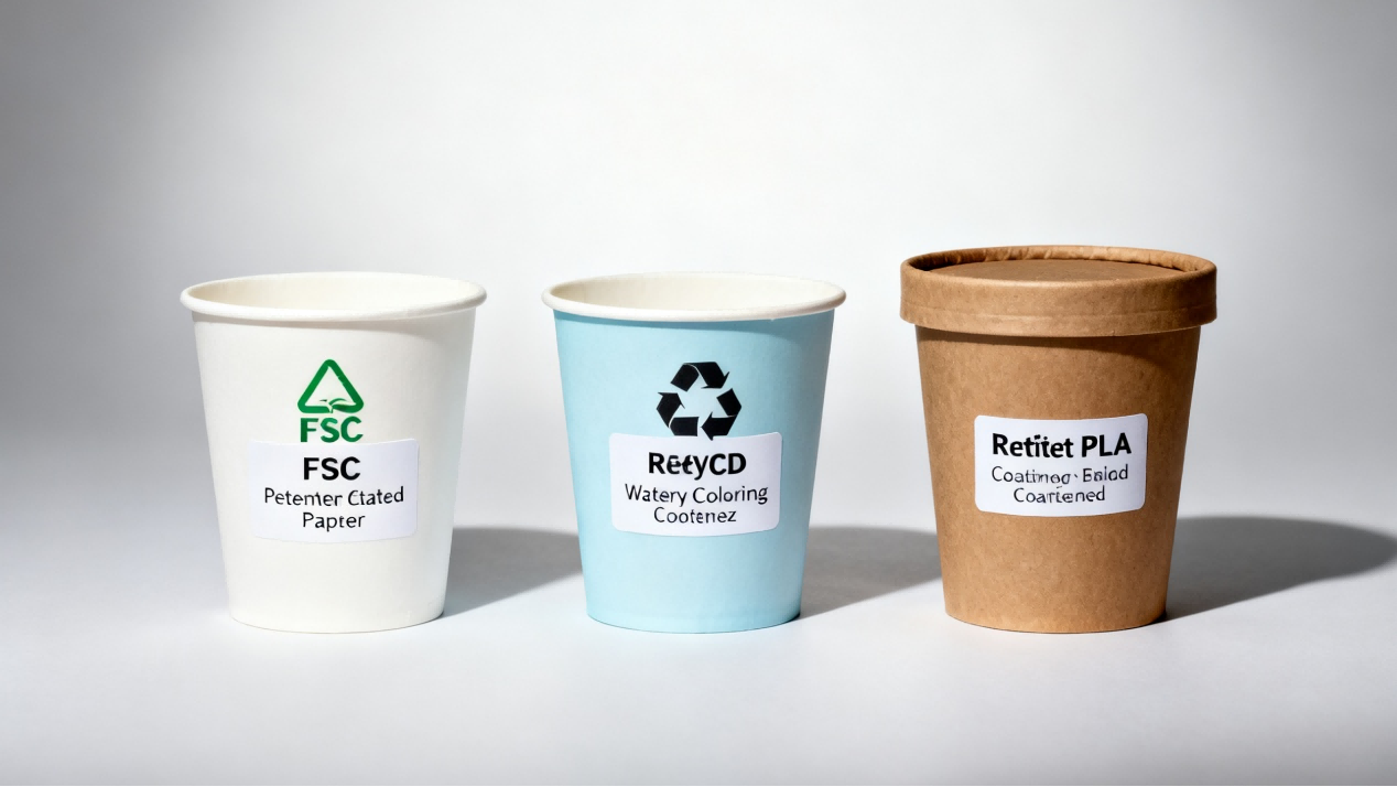Durable Paper Ice Cream Cups 4 Durable Paper Ice Cream Cups 4