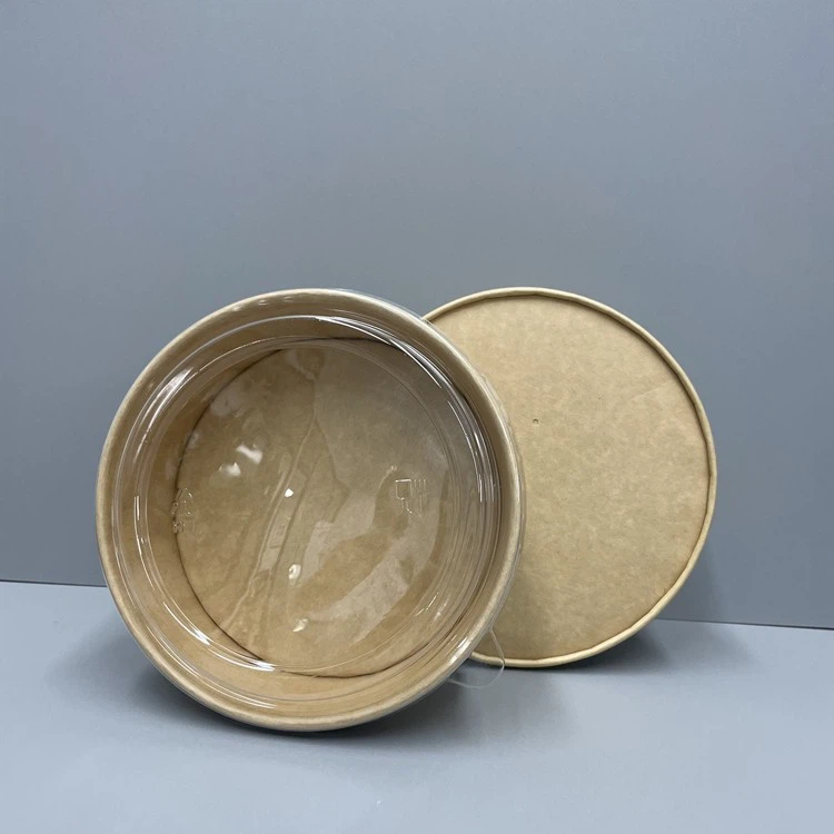 brown disposable bowl